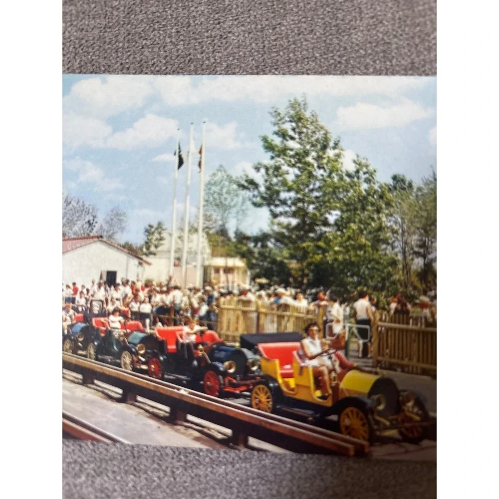 Vintage Pleasure Island Wakefield MA Postcard Horseless Carriages 1911 Cadillacs - Picture 5 of 5